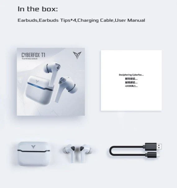 Flydigi Cyberfox T1 True Wireless Gaming Bluetooth Earbuds
