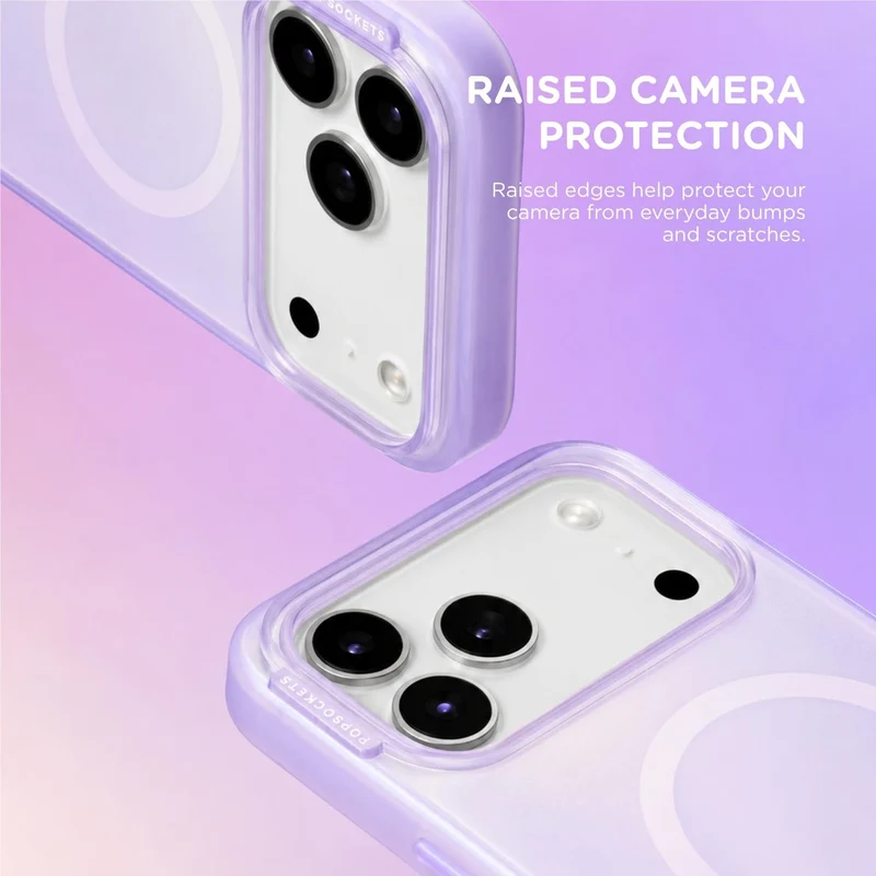 PopSockets PopCase MagSafe Slim Protective Case for iPhone 18 Pro (Opalescent)