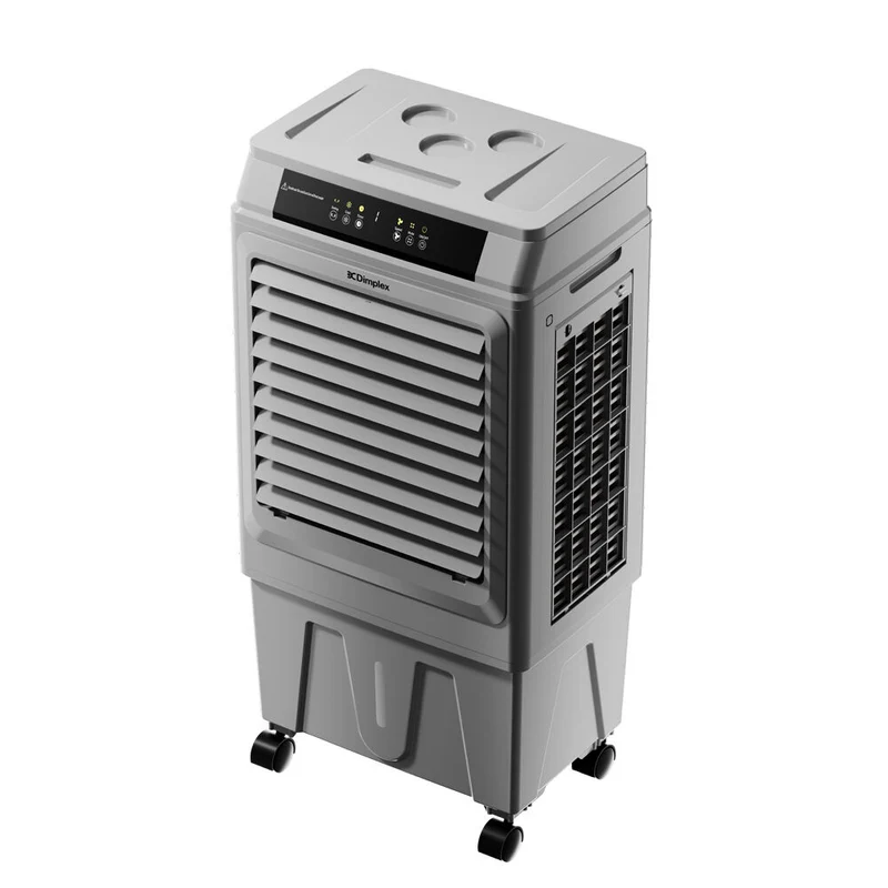 Dimplex 30L Digital Portable Evaporative Room Air Cooler with 3-Speeds and 2-Modes (Grey)