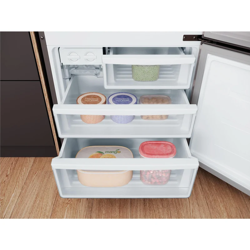 Westinghouse WBE4302SE-X 425L Bottom Mount Fridge (Silver)