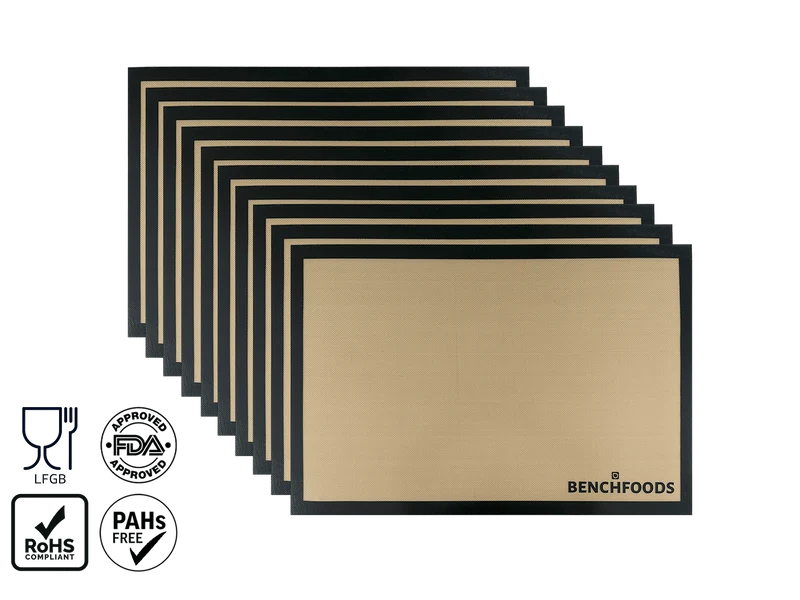Benchfoods Premium Non-Stick Silicone Solid Mats - Rectangular (20x30cm)