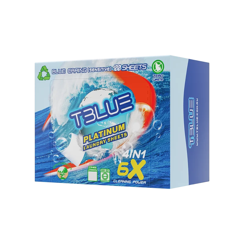TBLUE Laundry detergent Sheet Blue Caring (100 Loads)