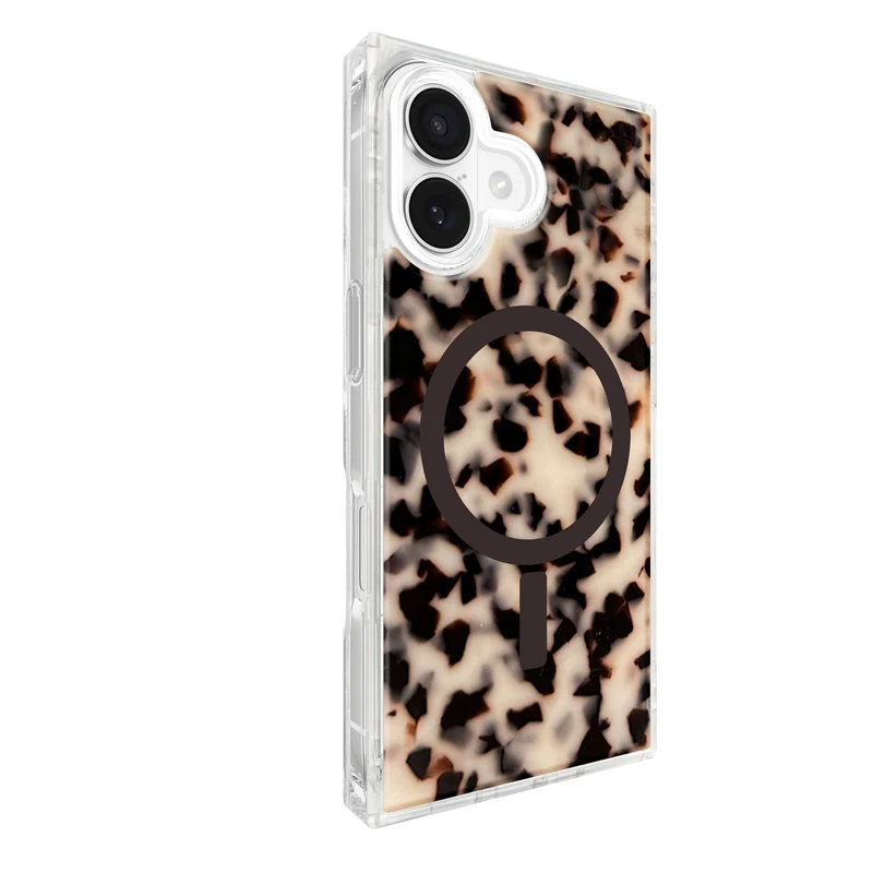 Flaunt Square Blonde Tortoise Shell for iPhone 17