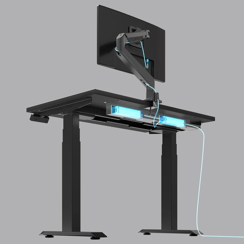 Desky Mini Cable & Power Tray 0-Plug Wheat