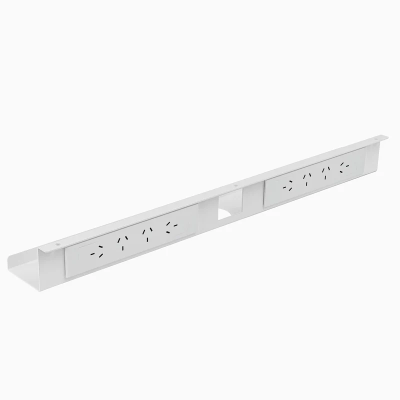 Desky Mini Cable & Power Tray 8-Plug Wheat