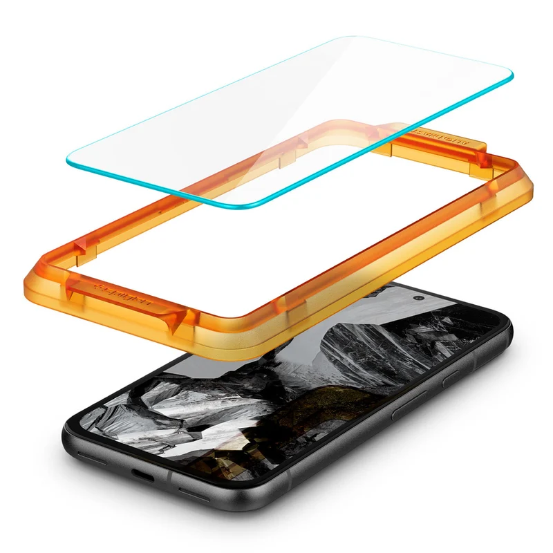 Spigen Google Pixel 8a AlignMaster GLAS.tR Slim 2PCS Glass Screen Protector - Clear