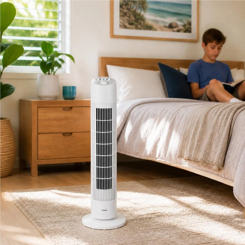 Goldair 81cm Tower Fan with Timer