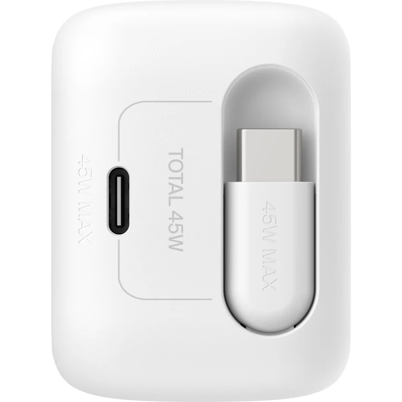 Belkin UltraCharge Retractable GaN Wall Charger 45W