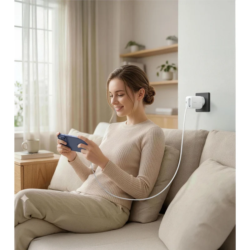 Belkin UltraCharge Retractable GaN Wall Charger 45W