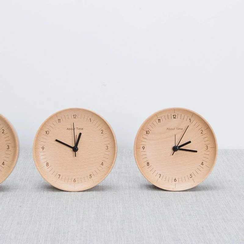 Xiaomi Mute Logs Wooden Alarm Clock