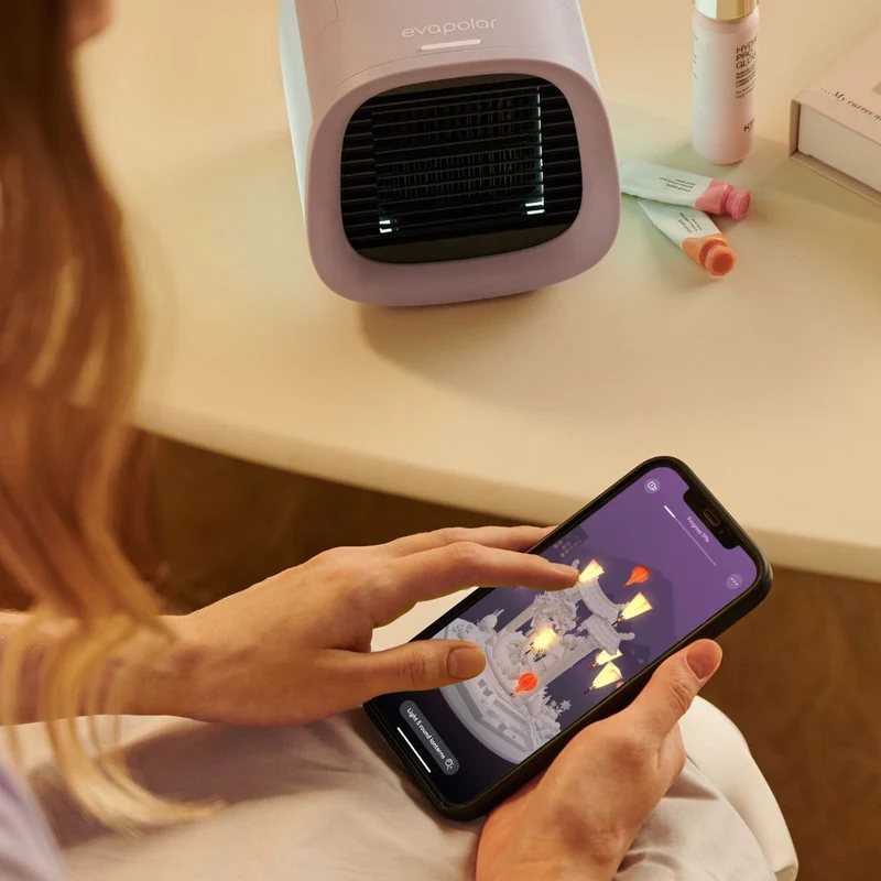 Evapolar evaCHILL Personal Evaporative Air Cooler and Humidifier (Lavender)