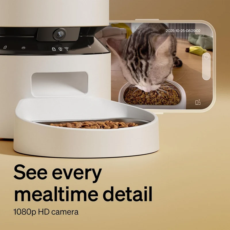 Petlibro Granary Smart Pet Feeder Camera 5L WiFi White