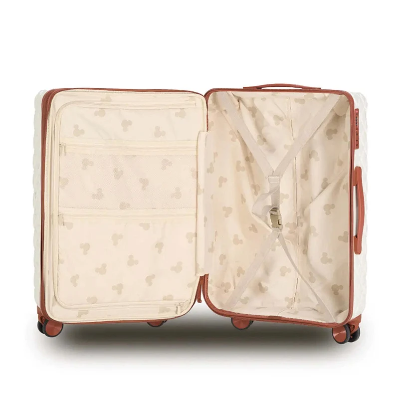 Disney Mickey 54 cm Carry-on Spinner Suitcase - Ivory / Tan