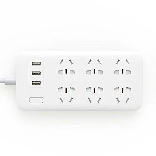Xiaomi Power Strip 2.1A Fast Charging 3 USB Extension 6 Standard Sockets