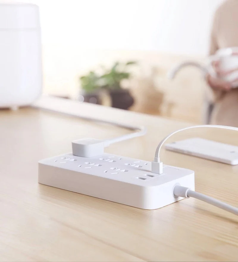 Xiaomi Power Strip 2.1A Fast Charging 3 USB Extension 6 Standard Sockets