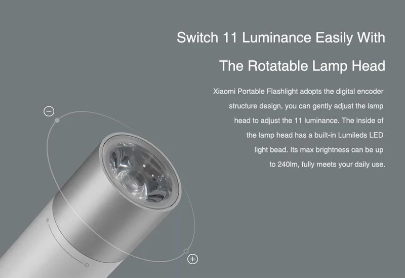 Xiaomi Portable LED Flashlight Torch