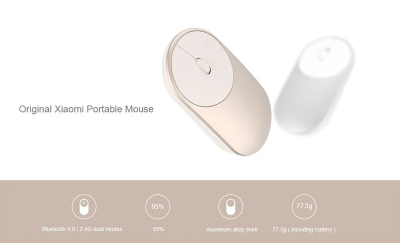 Xiaomi Mi Portable Wireless Mouse Bluetooth 4.0