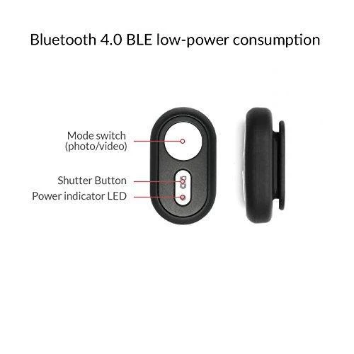 Yi 4k Action Camera Selfie Stick and Bluetooth Remote (Black)