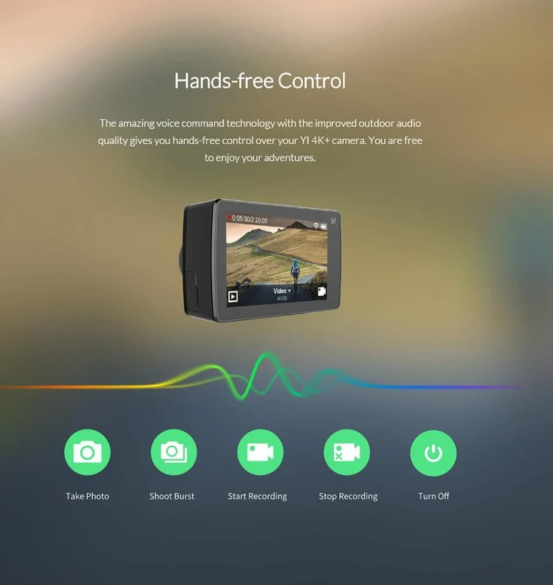 YI 4K+ Action Camera with Waterproof Case Kit