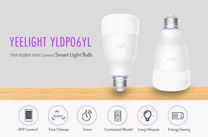 Yeelight Smart Light RGB Bulb 800 lumens (Update Version)