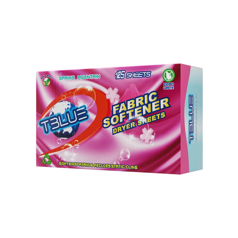 TBLUE Fabric Softener Dryer Sheet Spring Mountain (105 Sheets)