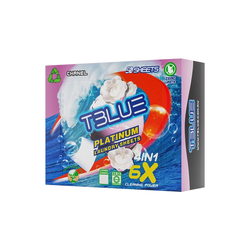 TBLUE Laundry detergent Sheet Chanel (50 Loads)