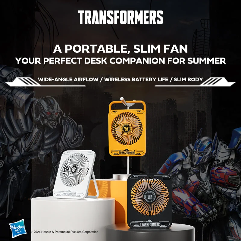 Transformers TF-F01 Portable Desktop Fan (White)