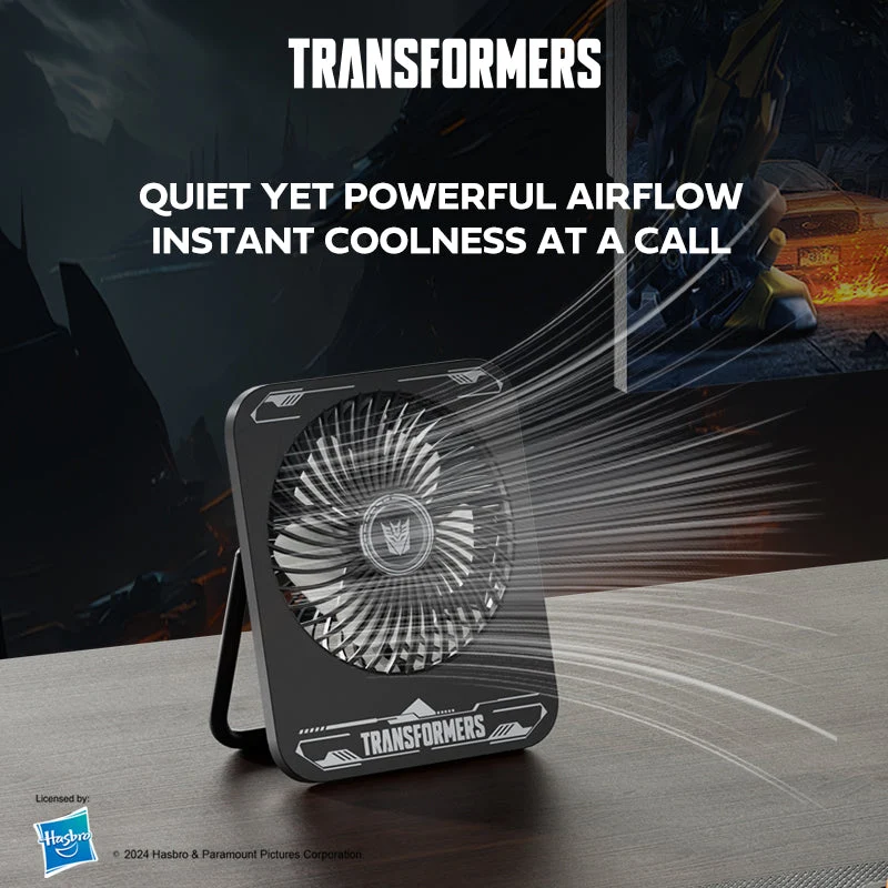 Transformers TF-F01 Portable Desktop Fan (White)