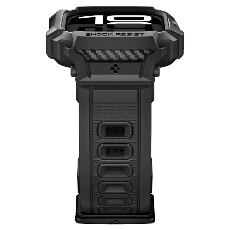 Spigen Apple Watch 10/11 46mm Rugged Armor Pro 2 Band Case (Black)