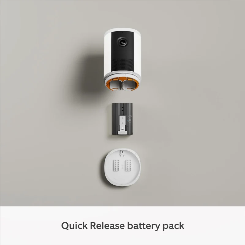 Ring Spotlight Cam 2K(2ND Gen) Battery Powered Security Camera (White) [4-PACK]