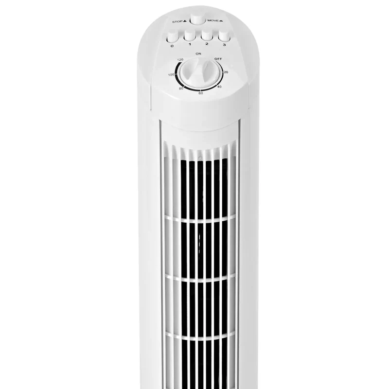 Sheffield 74cm Tower Oscillating Fan w/ 3-Speeds & Timer in White