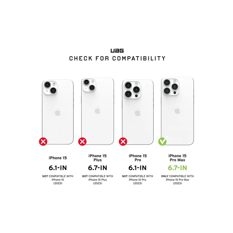 UAG Phone Case for iPhone 15 Pro Max Monarch Aramid (Black)