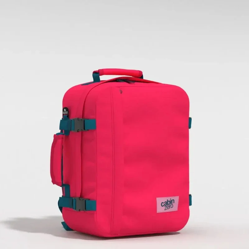 CabinZero Classic 28L Lightweight 0.6kg Carry On Backpack - Miami Magenta