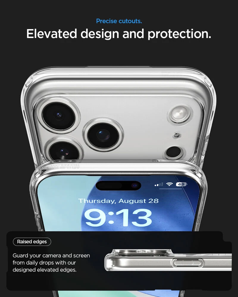 SPIGEN Ultra Hybrid Zero One MagSafe Case for iPhone 18 Pro/17 Pro (Zero One Natural Titanium)