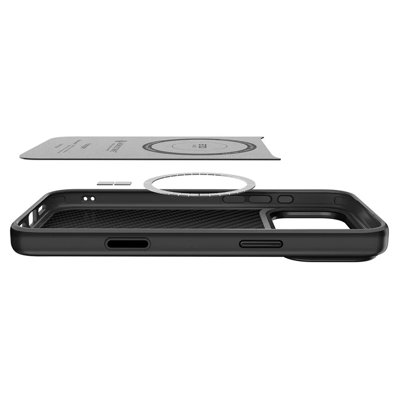 SPIGEN Enzo Aramid Camera Control Button MagSafe Case for iPhone 18 Pro Max/17 Pro Max (Black)