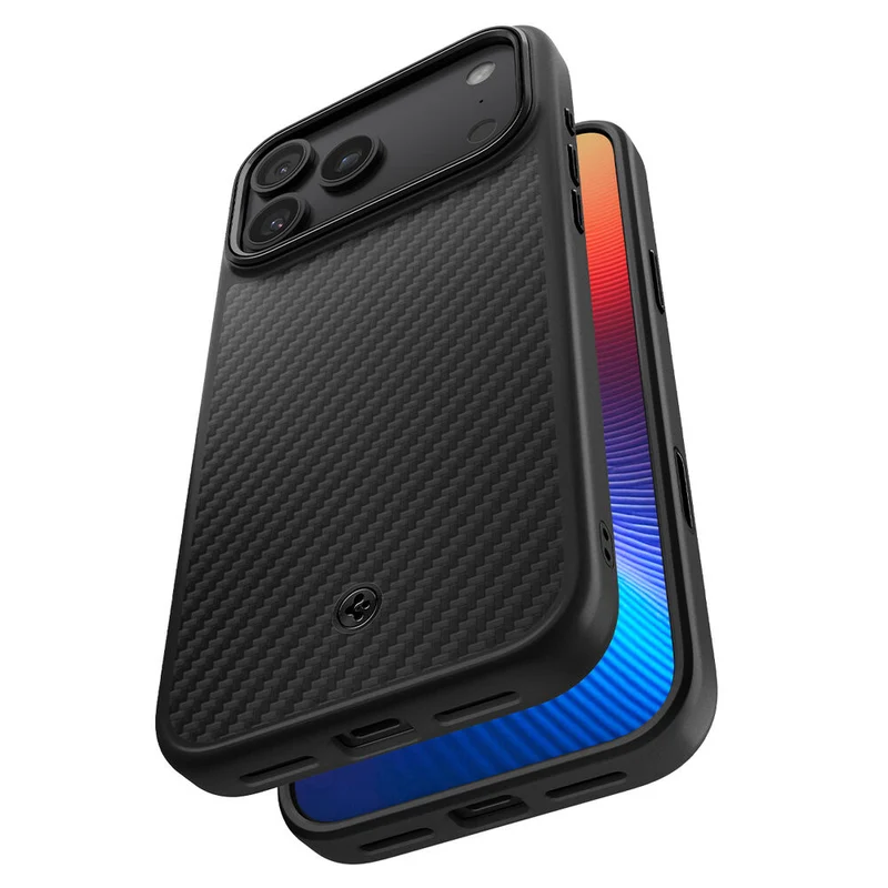 SPIGEN Enzo Aramid Camera Control Button MagSafe Case for iPhone 18 Pro Max/17 Pro Max (Black)