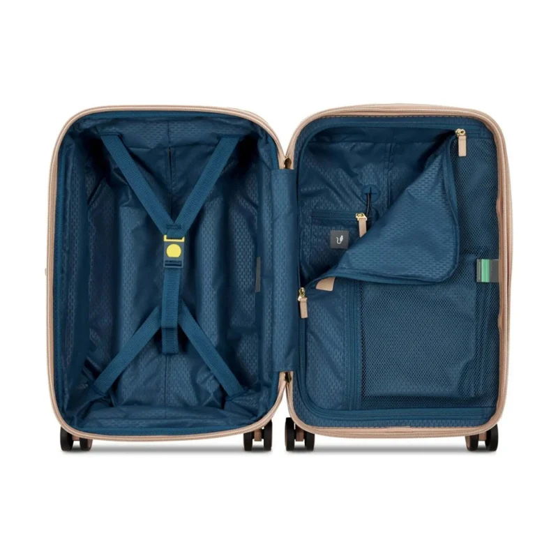 Delsey Luggage Chatelet Air 2.0 4-Wheel Cabin Suitcase USB Beige 55cm