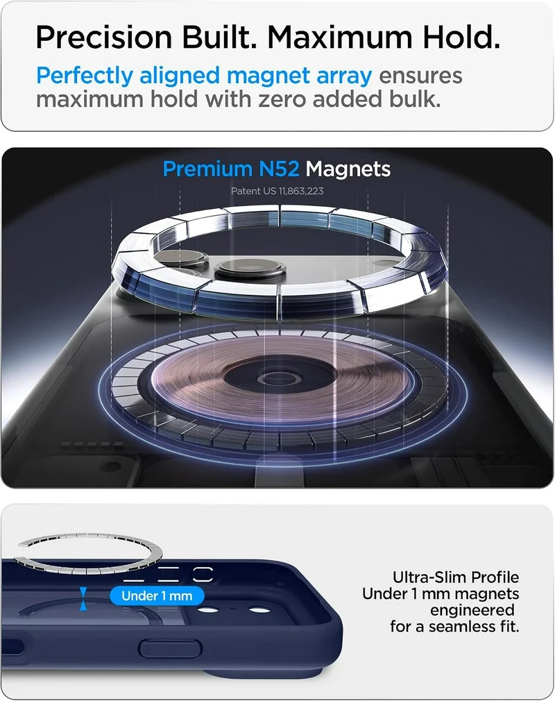 SPIGEN Ultra Hybrid MagSafe Case for iPhone 18 Pro/17 Pro (Frost Deep Blue)