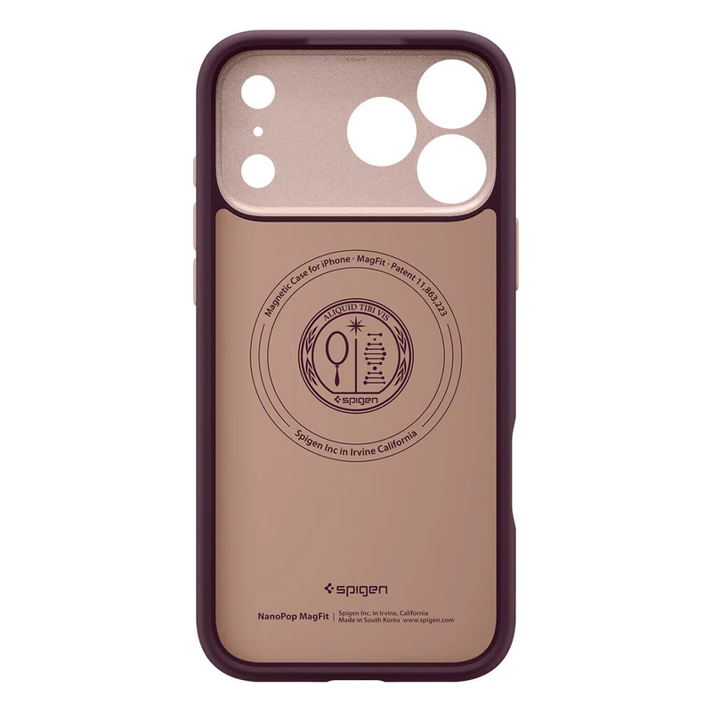 SPIGEN Nano Pop MagSafe Case for iPhone 18 Pro/17 Pro (Burgundy Bean)