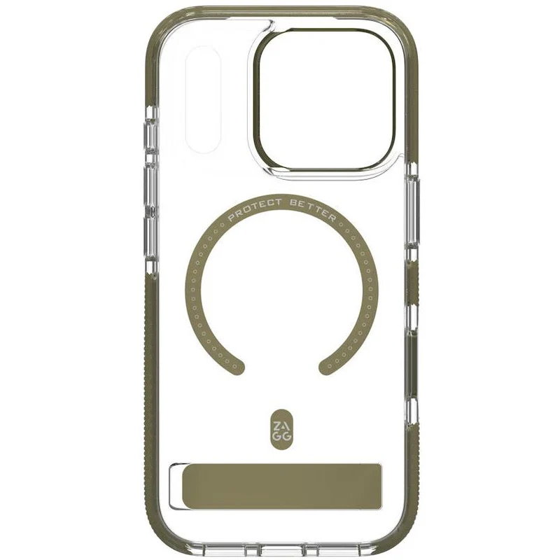 ZAGG Santa Cruz Snap KickStand Metallic Case for iPhone 18 Pro/17 Pro (Gold)