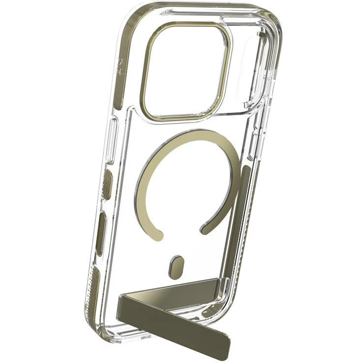 ZAGG Santa Cruz Snap KickStand Metallic Case for iPhone 18 Pro/17 Pro (Gold)