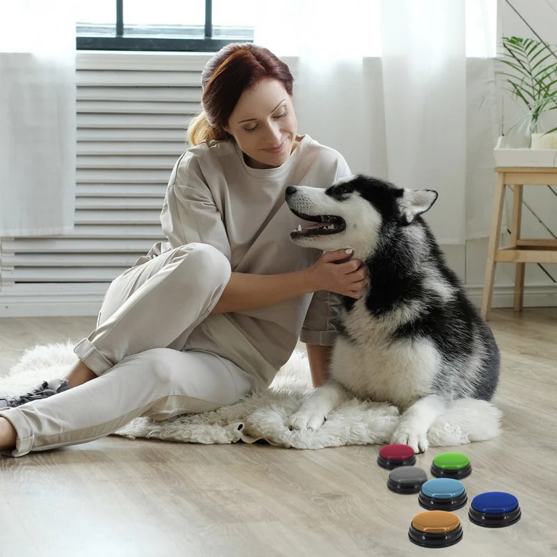 Tech4Pets 6pc Interactive Pet Communication Recordable Talking/Speak Buttons