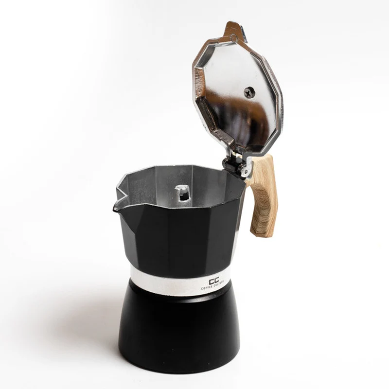 Coffee Culture 3-Cup (30ml) Stovetop Espresso Maker (Black)