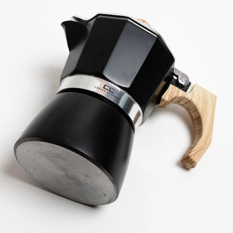 Coffee Culture 3-Cup (30ml) Stovetop Espresso Maker (Black)