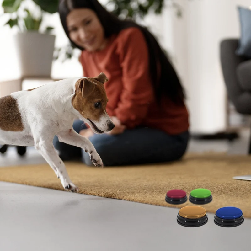Tech4Pets 4pc Interactive Pet Communication Recordable Talking/Speak Buttons