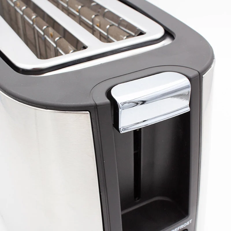 Nero 4 Slice Toaster Long Stainless Steel