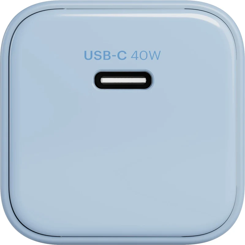 Cygnett Charge & Connect 40W Wall Charger with 1m C-C Cable (Blue)