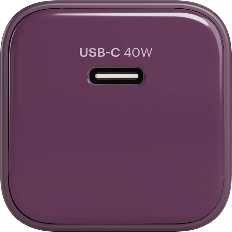 Cygnett Charge & Connect 40W Wall Charger with 1m C-C Cable (Cherry Noir)