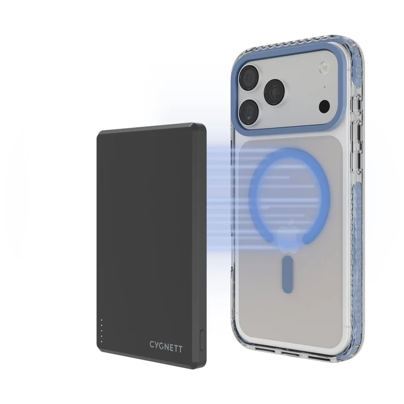 Cygnett Charge and Connect MagSafe Case for iPhone 18 Pro Max/17 Pro Max (Forever Blue)