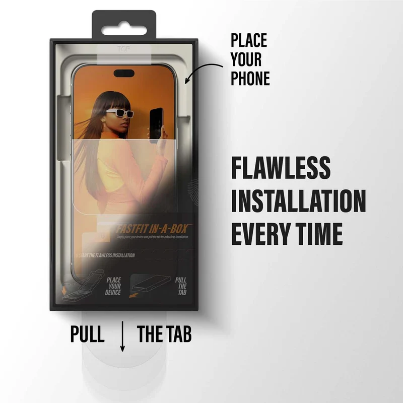 PanzerGlass 2-Way Privacy Screen Protector for iPhone 18 Pro with Ultra-Wide FASTFIT IN-A-BOX